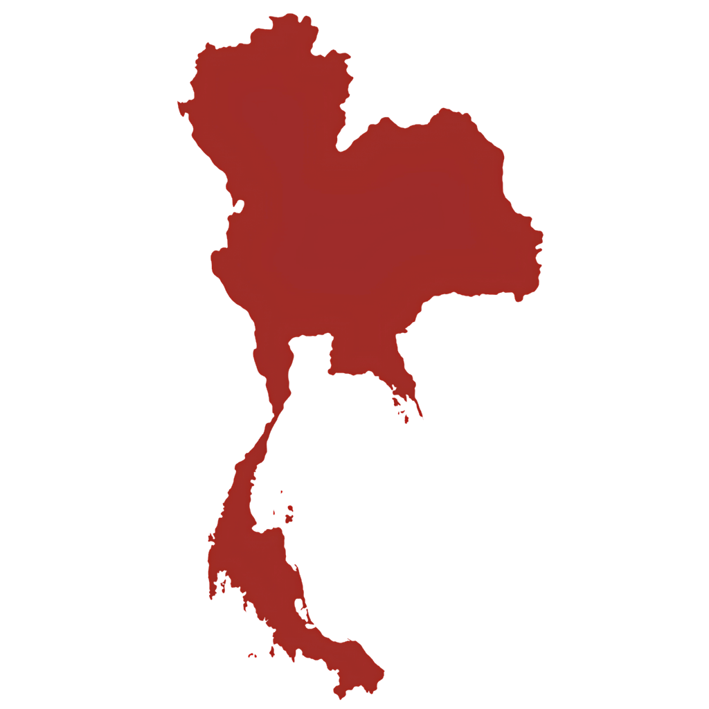 outline of the country of Thailand
